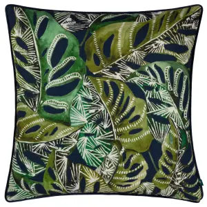 Wylder Ebon Wilds Khari Piped Feather Rich Cushion