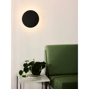 Lucide Eklyps Led Modern Wall Light 25cm - LED - 1x8W 3000K - Black