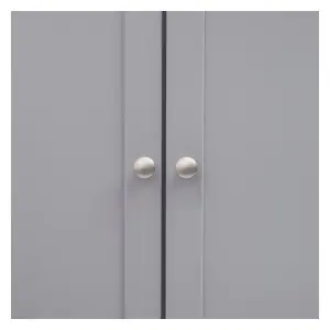 Mirano 2 Door Wardrobe Chrome Knob