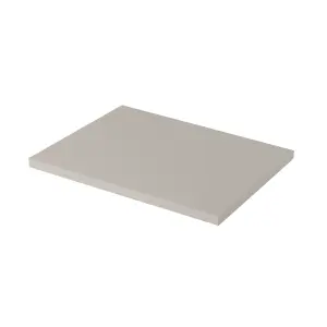 GoodHome Perma Satin Grey Square edge MDF Worktop (T) 2.8cm x (L) 60.5cm x (W) 45.2cm