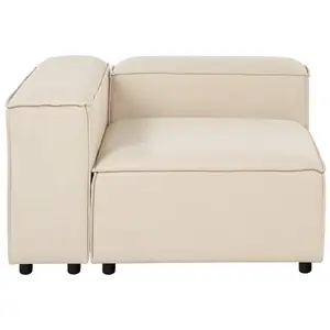 3-Seater Modular Fabric Sofa Beige ARDAL