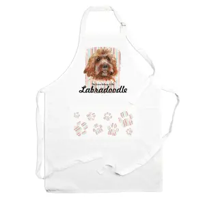 Purely Home Labradoodle Apron - Novelty Kitchen Gift for Dog Lovers