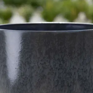 Primrose Tall Grey Round Planter with Optional Drainage Holes and Bung