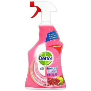 Dettol Power Fresh Pomegranate Antibacterial Multi Purpose Trigger Spray 1 Litre (Pack of 3)