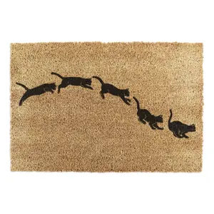 Jumping Cats Doormat (90 x 60cm)