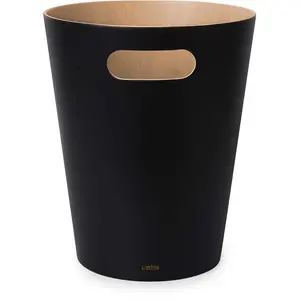 Woodrow Trash Can 2-Gallon (7.5 L) Capacity Black