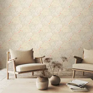 Hoopla Walls Lily Ogee Natural Stone Smooth Matt Wallpaper