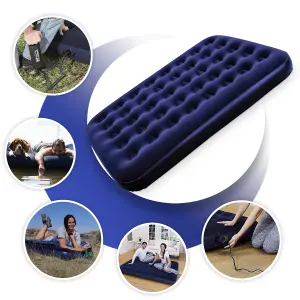 Bestway Inflatable Double Air Bed Premium Quality Flocked Blow Up Mattress