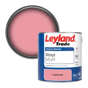 Leyland Trade Vinyl Matt Walls & Ceilings Emulsion Paint (S 0550-R10B) 2.5L