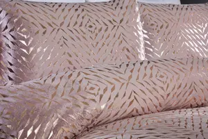 Bellagio Embellished Blush Double Duvet Cover Set