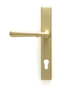 Satin Brass Newbury Slimline Lever Espag. Lock Set