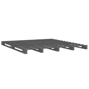 Berkfield Pallet Bed Grey 120x200 cm Solid Wood Pine