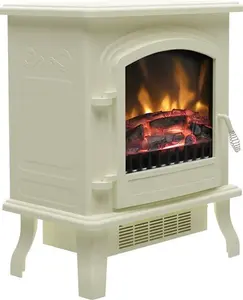 Colman Freestanding Electric Stove Flare Finish: Cream