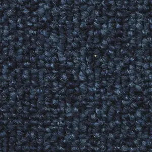 Loop Pile Heavy Duty Carpet Tiles(50X50cm)Flooring Dark Blue. Latex pre coat Backing Contract, Office, Shop, Home. 20 tiles (5SQM)