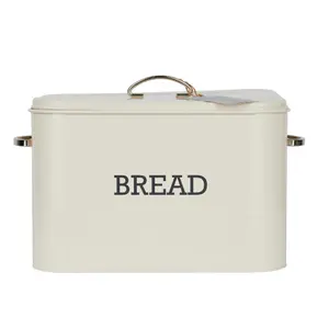 Living Nostalgia Antique Cream Bread Bin