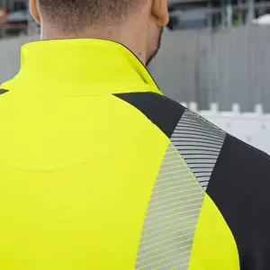 Reflective Jacket For Outdoor Construction Sites Cold-Proof Traffic Safety Clothing Yellow XL