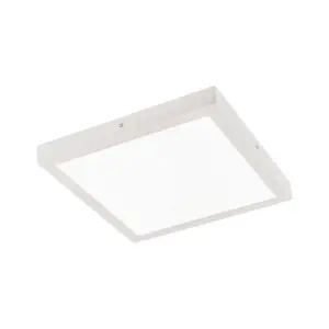 Luminosa Modern LED Flush Ceiling Light White, Warm White 3000K 3145lm