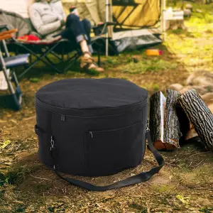 Fire Pit Cover Firebowl Travel Carrying Case for Solo Stove 62cm D