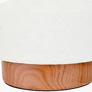 Wood Effect Textured Ceramic Table Lamp