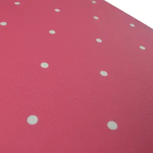 Jack N' Rose Pink White Polka Dot Fabric Effect Paste The Wall Wallpaper