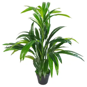 65cm Artificial Large Leaf Bamboo Shrub Plant