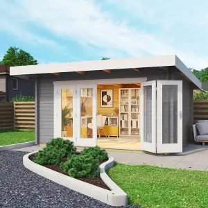 Lasita Sussex 1 Modern Summer House - 3.9m x 3m - Bi-Fold Door Double Glazed