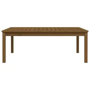 Berkfield Garden Table Honey Brown 121x82.5x45 cm Solid Wood Pine