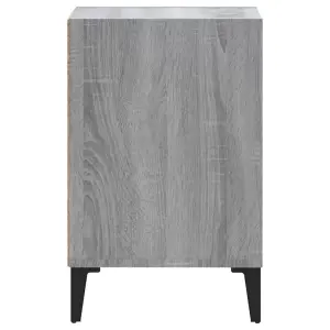 Berkfield TV Cabinet Grey Sonoma 100x35x55 cm Engineered Wood