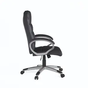 Hampton office chair black leather