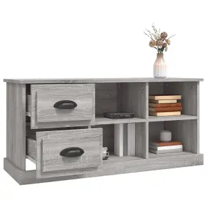 Berkfield TV Cabinet Grey Sonoma 102x35.5x47.5 cm Engineered Wood