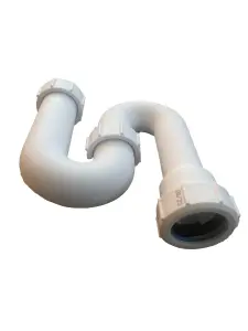 Premium S Trap 32mm (1.1/4'') Sink Waste Pipe Trap, BS EN 274-1:2002 Compliant Basin Trap. FREE DELIVERY