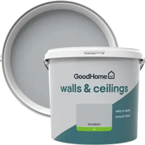 GoodHome Walls & ceilings Brooklyn Silk Emulsion paint, 5L