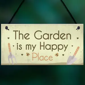 Red Ocean Novelty Garden Sign Hanging Wall Plaque Gift For Gardeners Mum Nan Home Decor Garden Shed Plaque