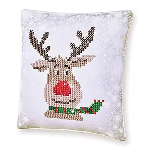 Diamond Painting Kit: Cushion: Christmas Reindeer