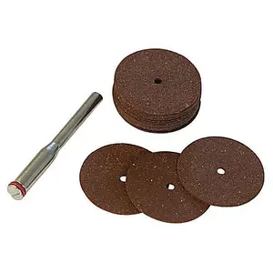 18 Piece 22mm Cutting Disc Kit 17 x Resin Discs & 1 x 3.1mm Mandrel