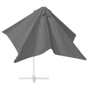 Cantilever Parasol Dark 2.5 x 2.5 m Grey MONZA