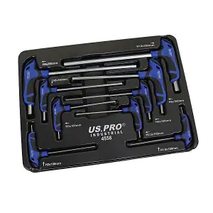 US PRO INDUSTRIAL 9pc Premium T-Handle Hex Allen keys / Screwdriver Set H1.5 - H10 4558