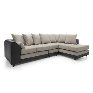 Dylan Large Corner Sofa Right Facing in Sand