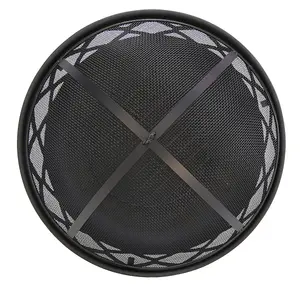 Charles Bentley Round Black Fire Pit