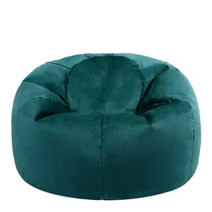 icon Aurora Classic Velvet Bean Bag Chair Teal Green Bean Bags