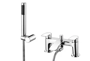 Aquarius Arc Bath Shower Mixer Tap inc Kit Chrome