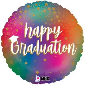 Oaktree Happy Graduation Stars Foil Balloon Multicoloured (One Size)