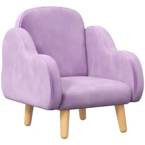 ZONEKIZ Cloud-Shaped Toddler Armchair, Kids Chair, 1.5-3 Years - Purple