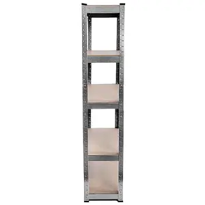 Home Vida 5 Tier Shelf Galvanised Heavy Duty Shelving Unit (H)1500mm (W)700mm