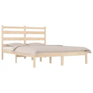 Berkfield Bed Frame Solid Wood Pine 160x200 cm