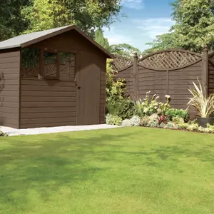 Ronseal Fence Life Plus Country oak Matt Exterior Wood paint, 5L Tub