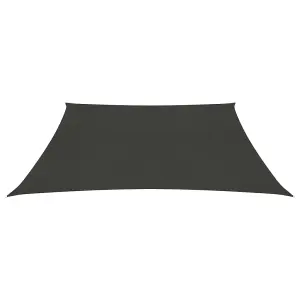 Berkfield Sunshade Sail 160 g/m2 Anthracite 4/5x3 m HDPE