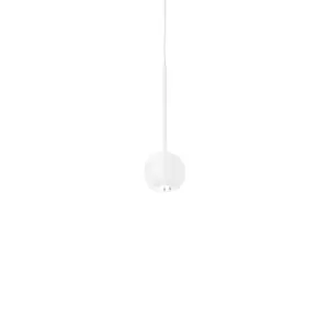 Ideal Lux Archimede Integrated LED Globe Pendant Ceiling Light White 250Lm 3000K