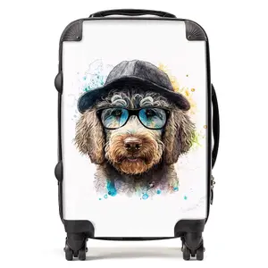 Labradoodle Dog Face Splashart Suitcase - Cabin