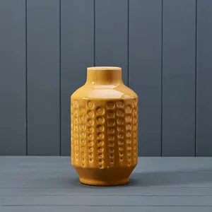 The Satchville Gift Company Dimpled Ceramic Vase